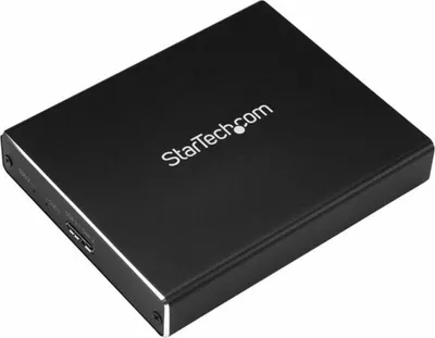 Obrázek produktu pro StarTech.com SM22BU31C3R, SSD rámeček, M.2, M.2, SATA, Serial ATA II, Serial ATA III, 10 Gbit/s, USB konektivita, Černá