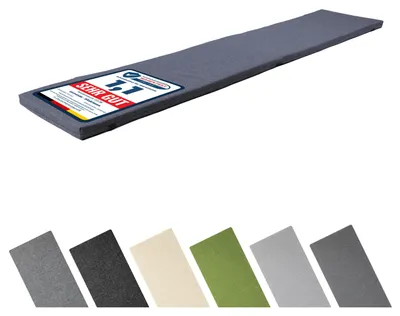 Produktbild von Garronda Bankauflage 180x40 cm ca. 4 cm dick Sitzkissen Outdoor für Gartenbank und Hollywoodschaukel Polster Auflage für Sitzbank wasserabweisend UV-beständig mit Bändern GD-0220 Marineblau