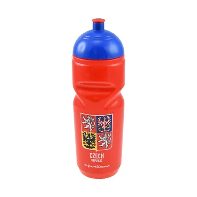 Zdjęcie produktu dla Butelka SPORTTEAM - czerwona - czeski wentylator - 800 ml