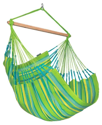 Obrázek produktu pro LA SIESTA Domingo, Závěsná houpací síť, 129 kg, 1 člověk/lidí, Polypropylen (PP), Modrá, Zelená, Praní v pračce
