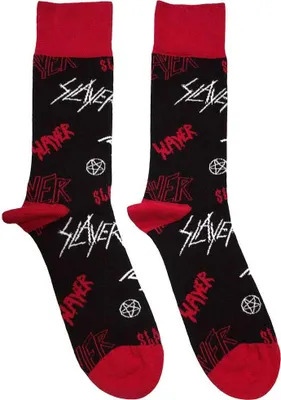 Obrázek produktu pro Slayer - Ponožky pro muže/dámy unisex RO12160 (40,5 EU - 45,5 EU) (černá/červená/bílá)