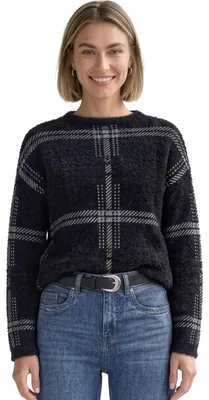 Image de Pull à manches longues à carreaux pour femmes, marque Street One