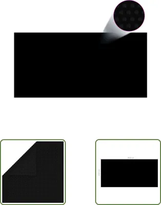 Produktbild von The Living Store Poolabdeckung Schwarz 450x220 cm PE