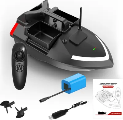 Obrázek produktu pro 12000mAh Angelkoederboot 500m Ferngesteuertes Koederboot Dual Motor Fish Finder 2KG