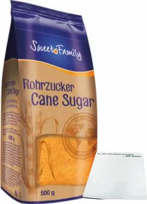 Produktbild von Nordzucker Rohrzucker braun (500g Packung) + usy Block