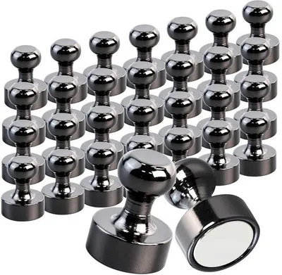 Produktbild von Starke Neodymiummagnete 12x16mm, 28 Stück, für Whiteboard, Kühlschrank, Büro