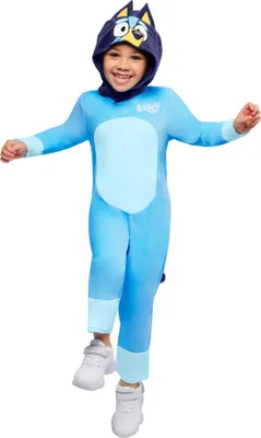 Image de Bluey - Combinaison « Deluxe » avec logo pour enfants, ensemble en peluche BN6432 (116) (bleu ciel)