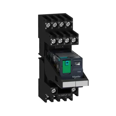 Image de Relais miniature Schneider Electric RXM4AB2BDPVM