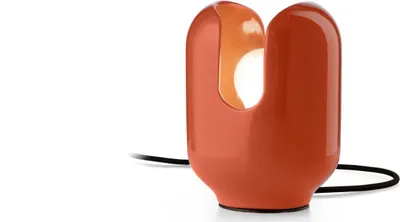 Produktbild von Tischlampe Keramik 20 cm Orange E27 Retro Design Keramiklampe