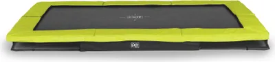 Image de EXIT Silhouette Trampoline Sportive 214x305cm – Enterré – Trampoline Enterrée – Rectangulaire – Vert