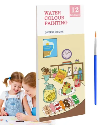 Produktbild von Aquarellfarben-Set für Kinder mit Malbüchern