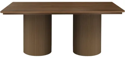 Immagine prodotto di Tavolo da pranzo ovale in legno "Zénith" - 180 cm - 8 posti a sedere - Marrone