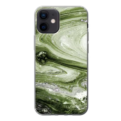 Produktbild von MuchoWow® Handyhülle Schutzhülle Hülle für iPhone 12 Marmor - Naturstein - Kalkstein Silikon Softcase Handy Hülle - Schutzhülle