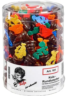 Image de Sucettes rondes Küfa Kola au goût de cola 100 pièces 1800g
