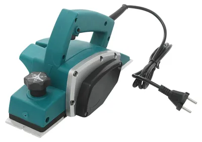 Immagine prodotto di Pialla manuale - Pialla elettrica - Larghezza di taglio: 8,2 cm - Regolazione precisa della profondità - Utensile manuale per lavori del legno e per l'officina - Verde