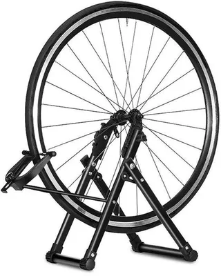Image de Support de vélo en aluminium - Pliable - Compact - pour pneus de 100 mm - Support de vélo