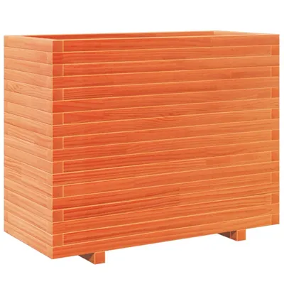 Produktbild von vidaXL Pflanzkübel Wachsbraun 90x40x72,5 cm Massivholz Kiefer