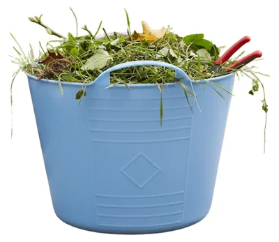 Produktbild von Flexible Wanne / Eimer - blau - 15 Liter - Kunststoff - 35 x 28 cm - mit Griffen
