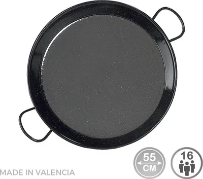 Image de Poêle Paella émaillée ø55cm Cuisson Traditionnelle Grande Capacité - Vaello