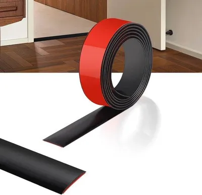 Produktbild von Famanu Drempelstrip Selbstklebend - 200 cm x 5 cm, Schwarz