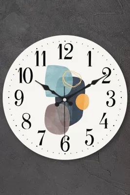 Immagine prodotto di Wallity, Myk1383-08, orologio da parete, multicolore, 100% VETRO, 36 x 36 cm