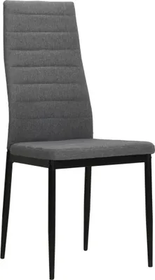 Produktbild von vidaXL Esszimmerstühle 4 Stk. Hellgrau Stoff