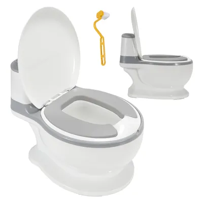 Produktbild von TolleTour Kinder Töpfchen Kindertoilette für Babys und Kleinkinder Toilettentrainer Kinder Toiletten Babytopf Kinderfreundliches Design mit Anti-Rutsch-Funktion mit herausnehmbarem Behälter Deckel und Sound