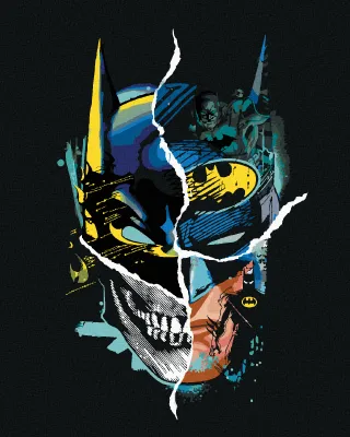 Zdjęcie produktu dla Zuty - Painting by Numbers - BATMAN AND THE PUPPET, 40x50 cm, bez ramy i płótna