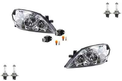 Produktbild von Scheinwerfer passend für Nissan Primera P12 02- Leuchtmittel Li Re m. Stellmotor 26060AU800 26060AU80B 26010AU800 26010AU80B 26056BN702 26056AU Johns
