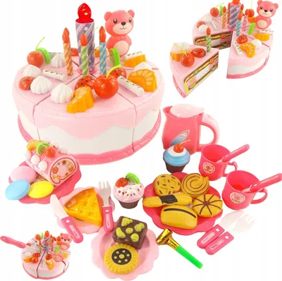 Immagine prodotto di Torta di compleanno con chiusura a velcro, 80 pezzi, wd-h58