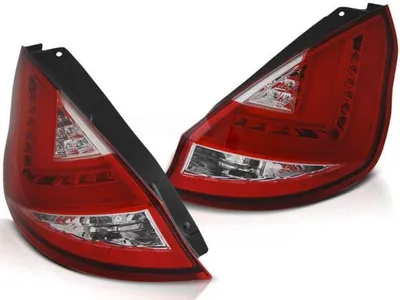 Immagine prodotto di Luci posteriori a LED per Ford Fiesta MK7 anno 13-17 rosso/cromo