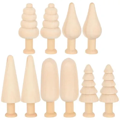 Produktbild von Holzspielzeug Miniaturpilze Bastelset zum Ausmalen 10 Stück