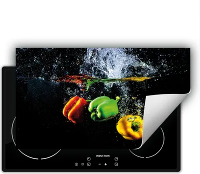 Immagine prodotto di DarHaus Piastra di copertura per stufe 90x52 cm Tappetino antiscivolo Roll-up, nero - Paprikas