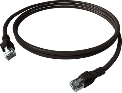 Immagine prodotto di Cavo patch EasyLan DualBoot PushPull IP20, Cat.6A (Classe EA), S/FTP, nero, 1 m