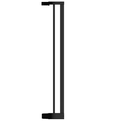 Image de GEUTHER Extension Easylock Flat Step | Noir | 10 cm | Pour barrière escalier et porte | Sans perçage | Seuil plat | EN 1930