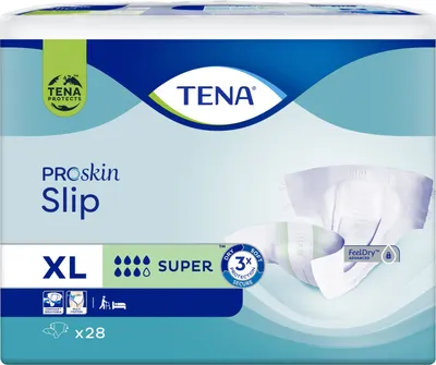 Zdjęcie produktu dla Tena Slip ProSkin Pieluchomajtki super XL, 28 sztuk