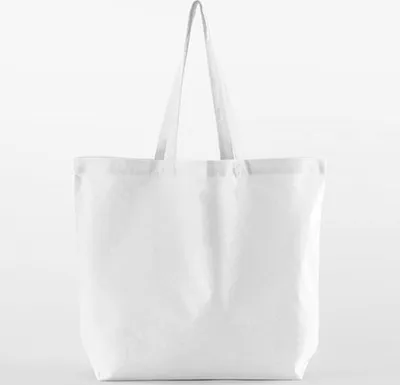 Produktbild von Westford Mill W165 | Organic Baumwolle InCo. Maxi Bag For Life Einkaufstasche - Farbe: White - Größe: 35 x 39 x 13,5 cm