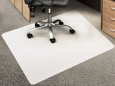Produktbild von Bodenschutzmatte Teppichboden | weiß | 75 x 120 cm