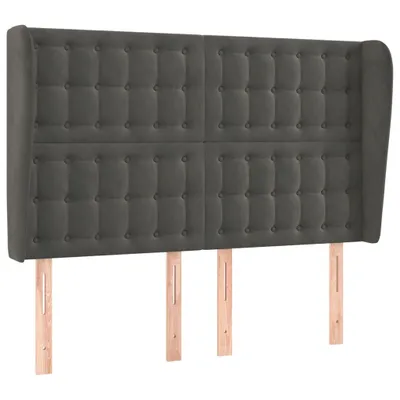 Zdjęcie produktu dla VidaXL 3118439, Ciemny Szary, Poliester, Drewno, 1470 mm, 118 cm, 128 cm, 230 mm