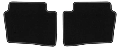 Produktbild von Velours-Fußmatten Hinten für Hyundai i20 I 2008-2014 (Schrägheck) – 2-tlg, Schwarz, passgenau – Wielganizator LUX