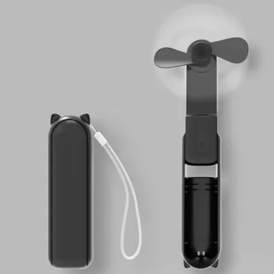 Produktbild von Neu Handventilator mit Akku 3 Windstufen, 8 Stunden Laufzeit, Extrem Starker Wind Schwarz