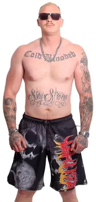 Produktbild von Yakuza Herren Battlefield Mesh Shorts, Schwarz, S