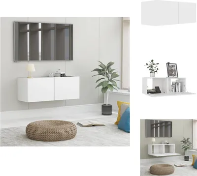 Produktbild von vidaXL TV-Schrank Weiß 80x30x30 cm Holzwerkstoff -  TV-Möbel