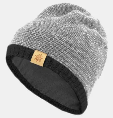 Productafbeelding van Bavarian Caps, dubbelkleurige gebreide muts "Trachten-Haum", grijs, maat: one size