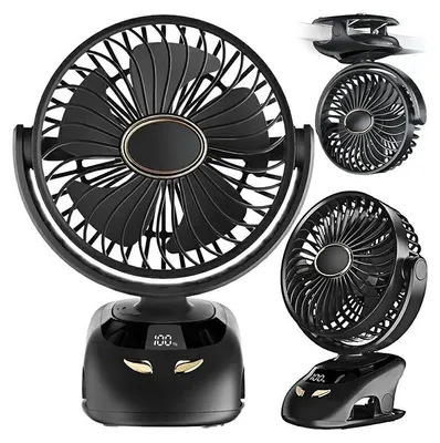 Obrázek produktu pro GOTEL Stolní ventilátor 2v1 s klipem a podstavcem, černý – Q26A2