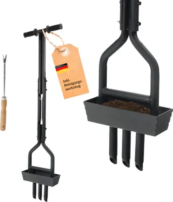 Produktbild von Dönges Rasenlüfter mit 3 Zinken + Kernsammelbox