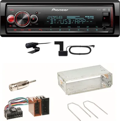 Produktbild von Pioneer MVH-S520DAB USB FLAC Digitalradio Einbauset für Renault Clio 1 2 Twingo