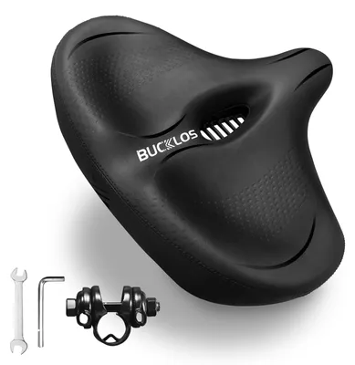 Image de Selle de vélo ergonomique avec rembourrage en mousse souple, pour hommes et femmes