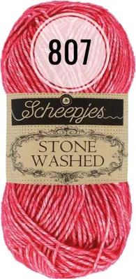 Produktbild von Scheepjes Stone Washed 50g (807) Red Jasper