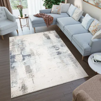 Produktbild von Tapiso Teppich RIVIOLI Modern Design Beige Grau Creme Wohnzimmer 120 x 170 cm
